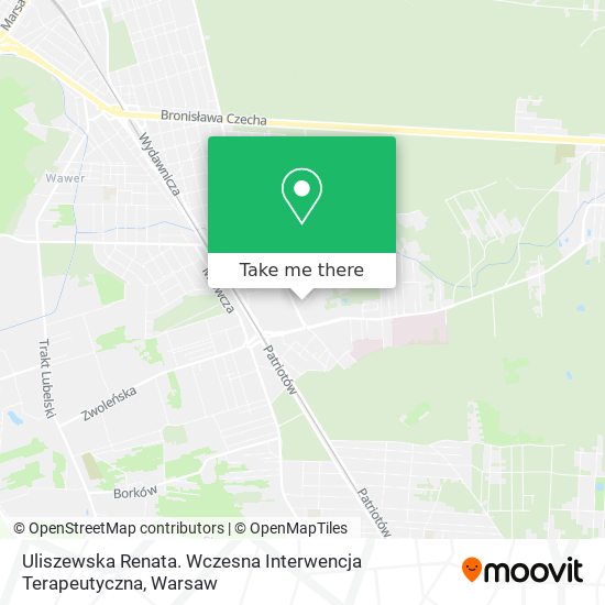 Uliszewska Renata. Wczesna Interwencja Terapeutyczna map