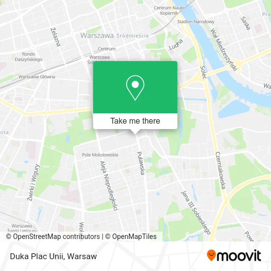 Duka Plac Unii map