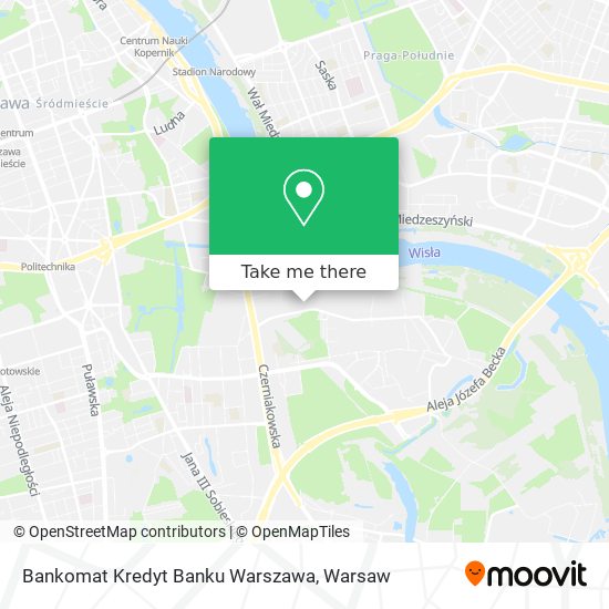 Карта Bankomat Kredyt Banku Warszawa