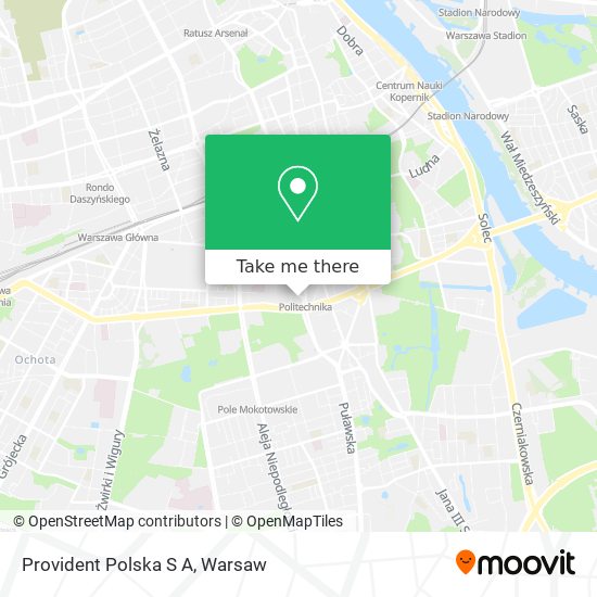 Provident Polska S A map