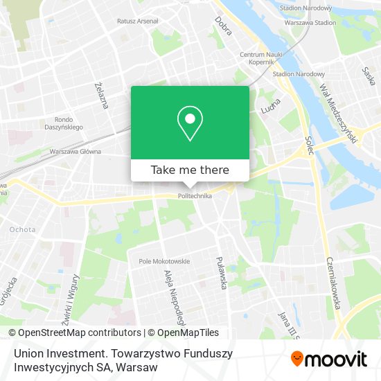 Union Investment. Towarzystwo Funduszy Inwestycyjnych SA map