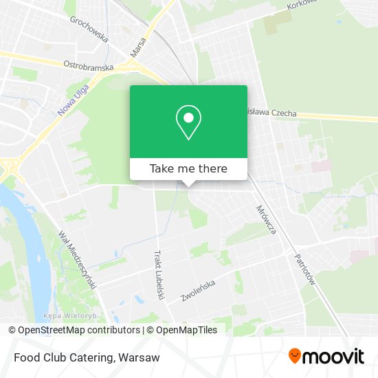 Food Club Catering map