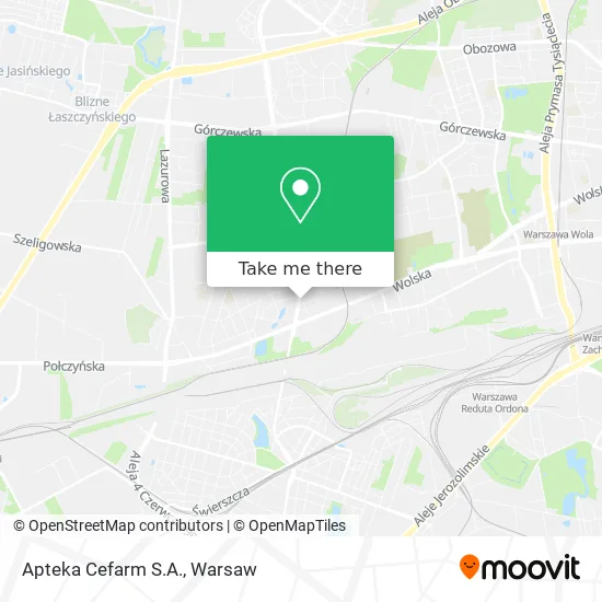 Карта Apteka Cefarm S.A.
