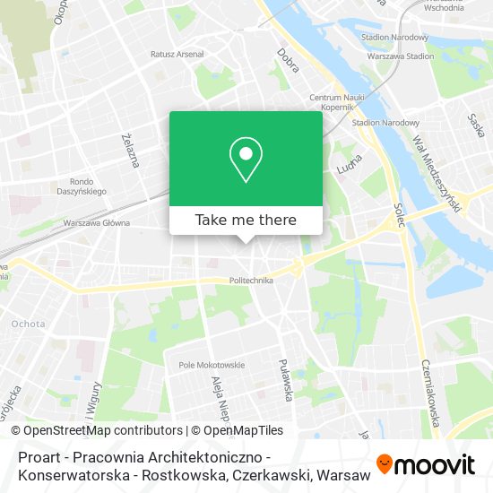 Proart - Pracownia Architektoniczno - Konserwatorska - Rostkowska, Czerkawski map