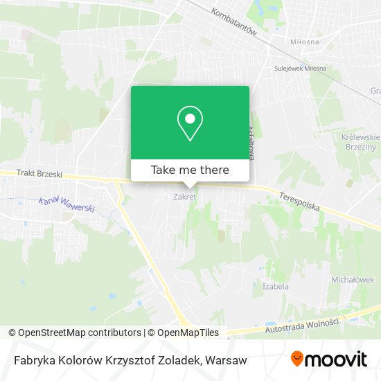 Fabryka Kolorów Krzysztof Zoladek map