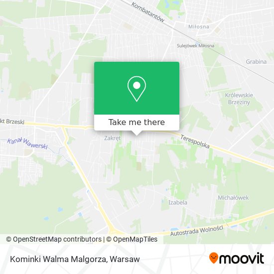 Kominki Walma Malgorza map