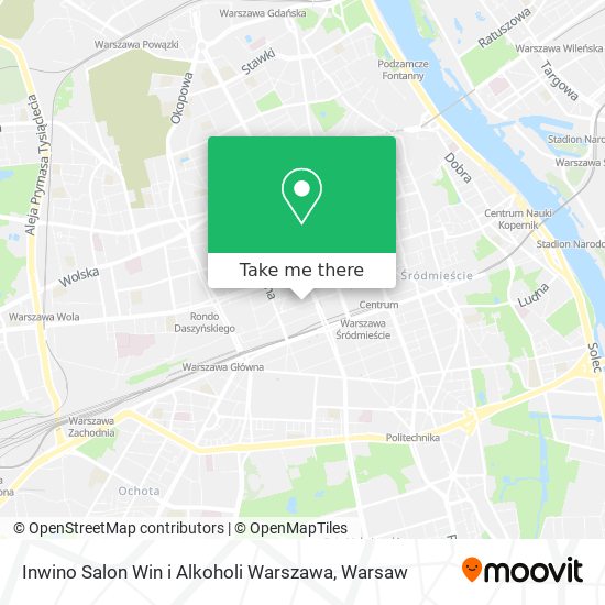 Inwino Salon Win i Alkoholi Warszawa map