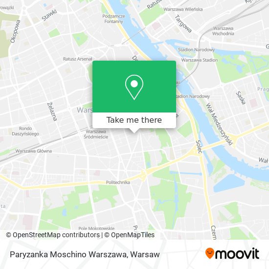 Карта Paryzanka Moschino Warszawa