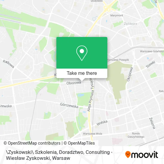 Карта \Zyskowski\ Szkolenia, Doradztwo, Consulting - Wiesław Zyskowski