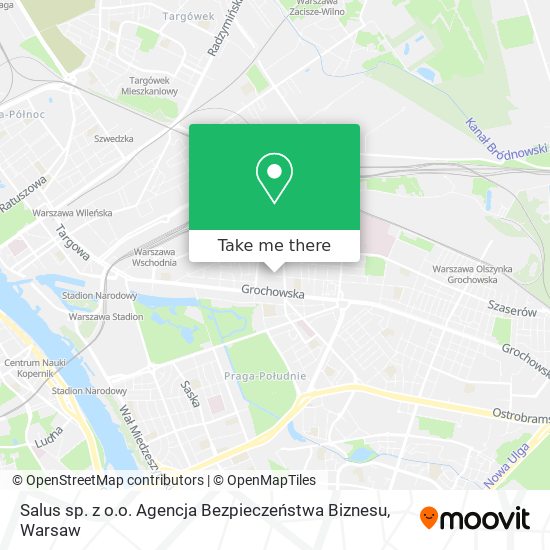 Salus sp. z o.o. Agencja Bezpieczeństwa Biznesu map