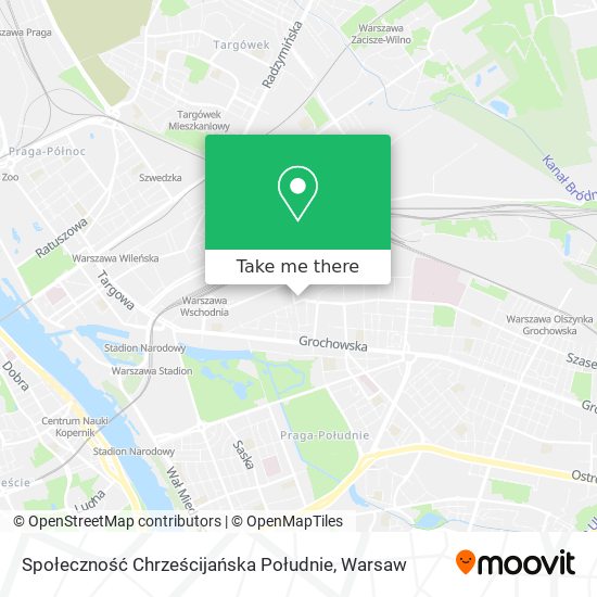 Społeczność Chrześcijańska Południe map