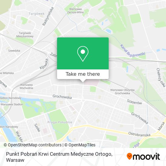 Punkt Pobrań Krwi Centrum Medyczne Ortogo map