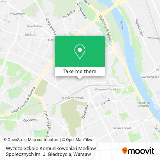 Wyższa Szkoła Komunikowania i Mediów Społecznych im. J. Giedroycia map