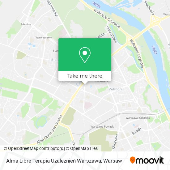 Alma Libre Terapia Uzaleznień Warszawa map