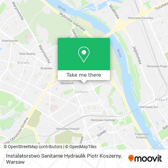 Instalatorstwo Sanitarne Hydraulik Piotr Koszerny map