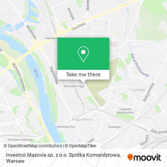 Карта Investco Mazovia sp. z o.o. Spółka Komandytowa