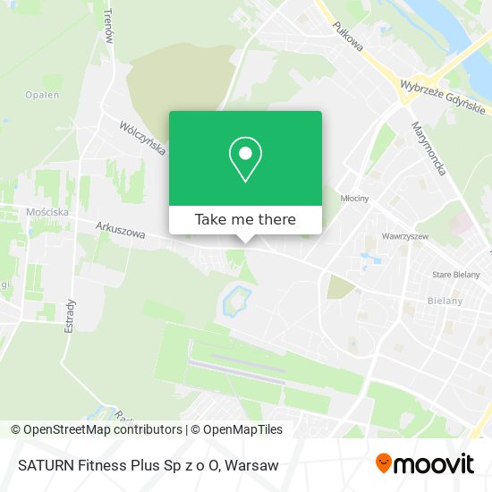 SATURN Fitness Plus Sp z o O map