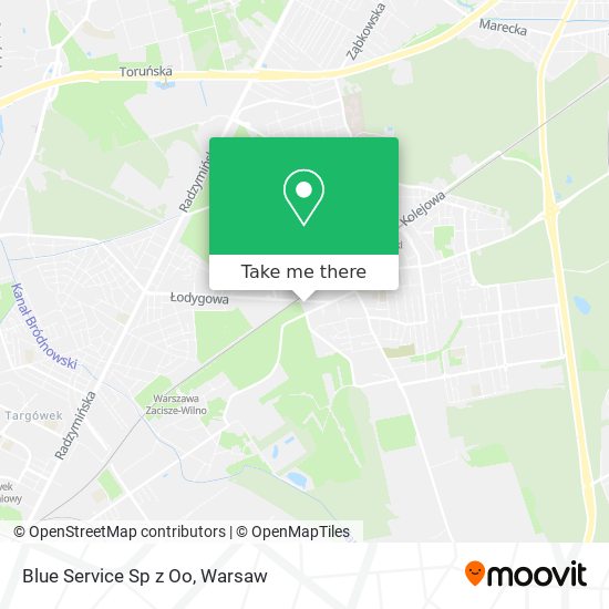 Blue Service Sp z Oo map