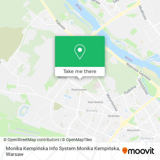 Monika Kempińska Info System Monika Kempińska map