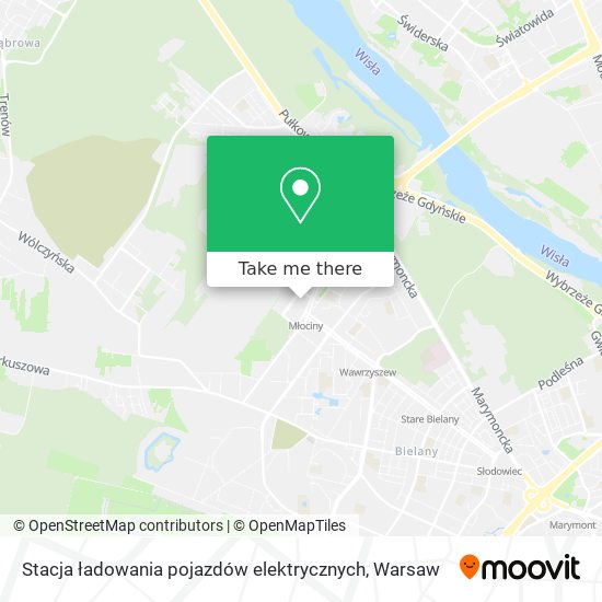 Карта Stacja ładowania pojazdów elektrycznych