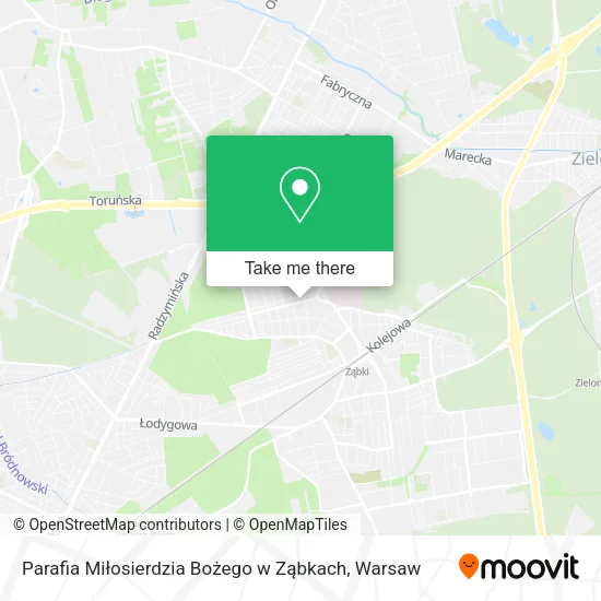 Parafia Miłosierdzia Bożego w Ząbkach map