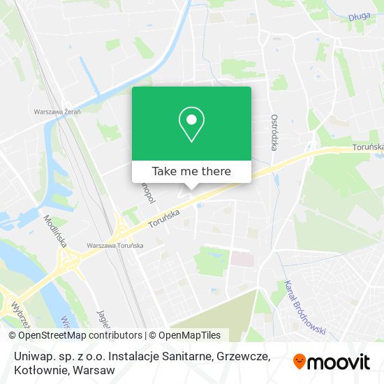 Uniwap. sp. z o.o. Instalacje Sanitarne, Grzewcze, Kotłownie map