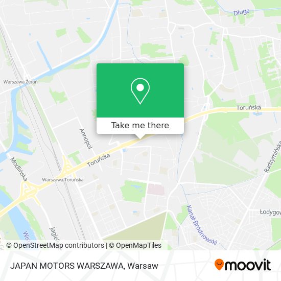 Карта JAPAN MOTORS WARSZAWA