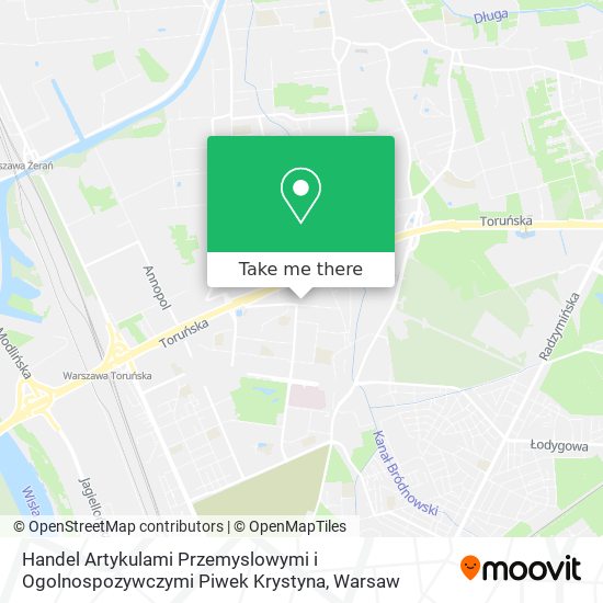 Handel Artykulami Przemyslowymi i Ogolnospozywczymi Piwek Krystyna map