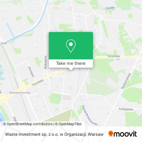 Waste Investment sp. z o.o. w Organizacji map