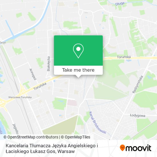 Kancelaria Tłumacza Języka Angielskiego i Łaciskiego Łukasz Gos map