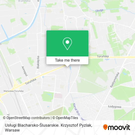 Usługi Blacharsko-Ślusarskie. Krzysztof Pyzlak map
