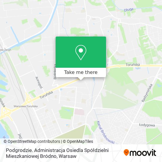 Podgrodzie. Administracja Osiedla Spółdzielni Mieszkaniowej Bródno map