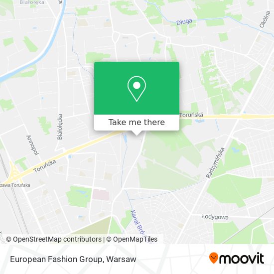 European Fashion Group map