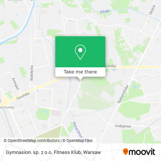 Gymnasion. sp. z o.o. Fitness Klub map