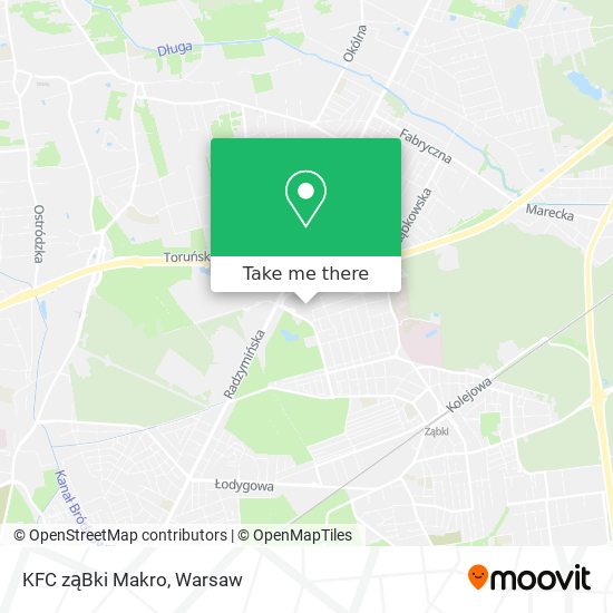 KFC ząBki Makro map