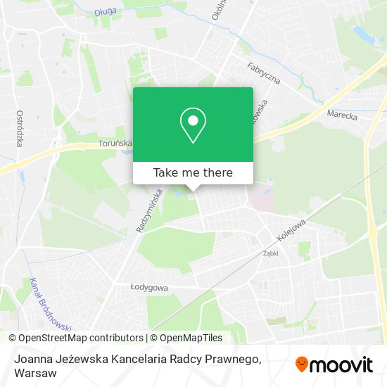 Joanna Jeżewska Kancelaria Radcy Prawnego map