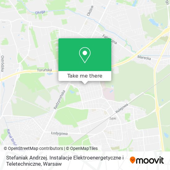 Stefaniak Andrzej. Instalacje Elektroenergetyczne i Teletechniczne map