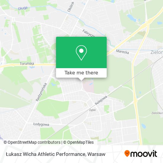 Łukasz Wicha Athletic Performance map