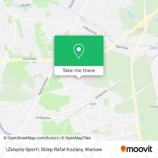 \Żelazny-Sport\ Sklep Rafał Koziara map