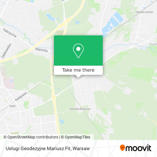 Usługi Geodezyjne Mariusz Fit map