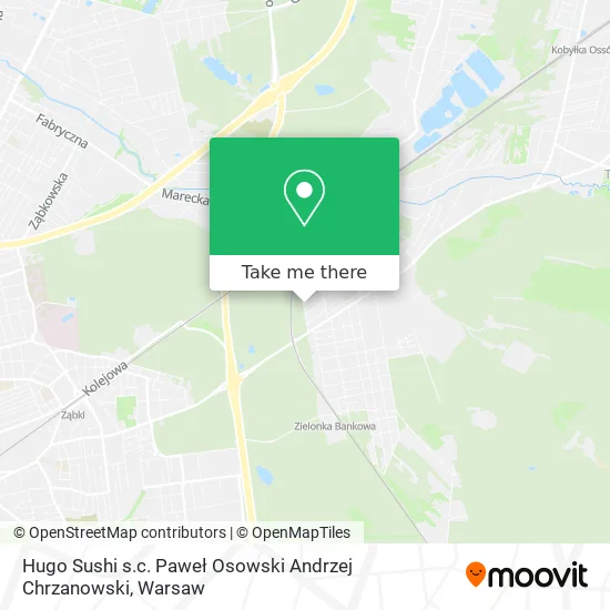 Hugo Sushi s.c. Paweł Osowski Andrzej Chrzanowski map