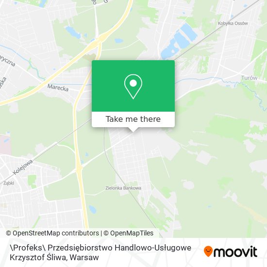 \Profeks\ Przedsiębiorstwo Handlowo-Usługowe Krzysztof Śliwa map