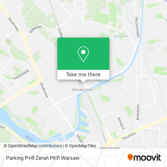 Parking P+R Żerań PKP map