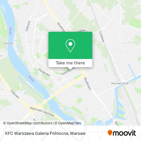 KFC Warszawa Galeria Północna map