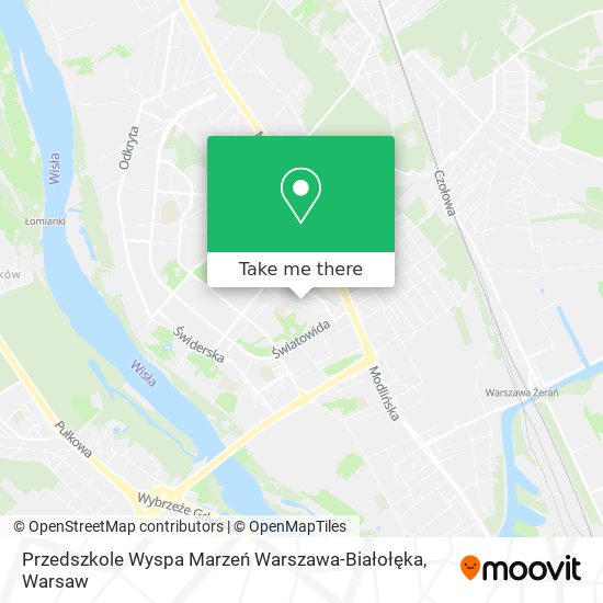 Карта Przedszkole Wyspa Marzeń Warszawa-Białołęka