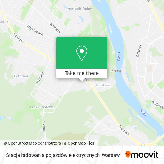 Карта Stacja ładowania pojazdów elektrycznych