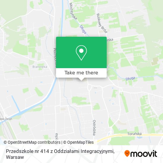 Przedszkole nr 414 z Oddziałami Integracyjnymi map