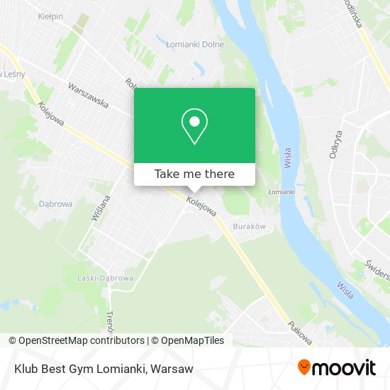 Klub Best Gym Lomianki map