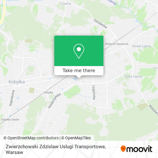 Карта Zwierzchowski Zdzislaw Uslugi Transportowe