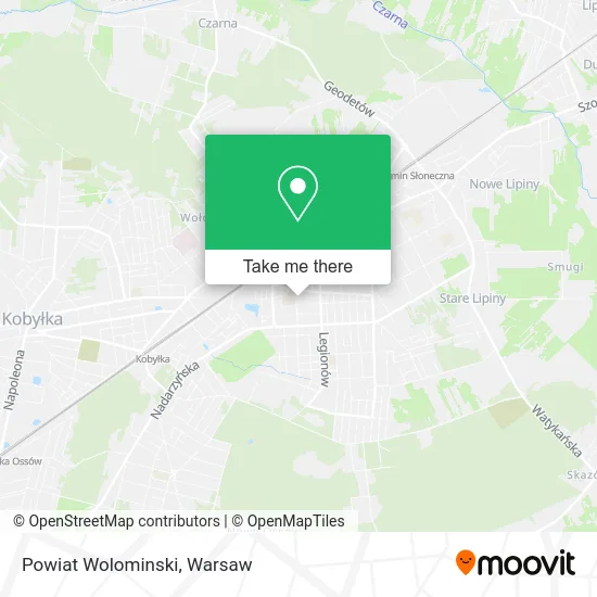 Карта Powiat Wolominski